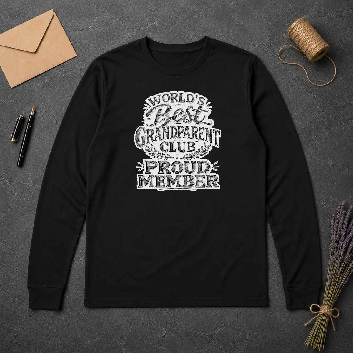 Premium Official Grandparents Day Proud Member Sketch Long Sleeve Shirt Premium Official Grandparents Day Proud Member Sketch Long Sleeve Shirt