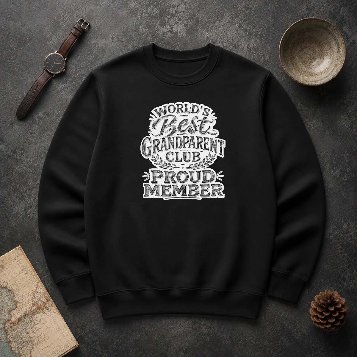 Premium Official Grandparents Day Proud Member Sketch Sweater Premium Official Grandparents Day Proud Member Sketch Sweater