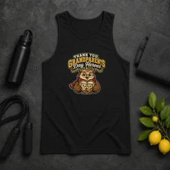 Pretty Grandparents Day Gratitude Owl Mascot Tank Top