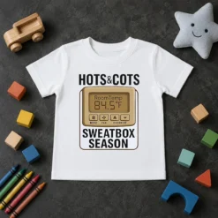 Pretty Hots And Cots Sweatbox Season Thermostat Kids T-Shirt