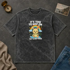 Pretty Time To Hop On Washed T-Shirt
