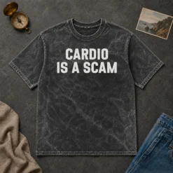 Pretty Top Cardio Is A Scam Washed T-Shirt