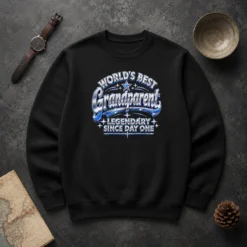 Pretty Top Grandparents Day Legendary Since Day One Y2K Sweater