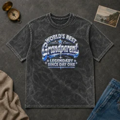 Pretty Top Grandparents Day Legendary Since Day One Y2K Washed T-Shirt