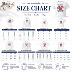 Size chart for Pretty Vanessa When God Made He Grinned And Said This'Ll Be Fun with measurements in inches and cm
