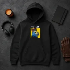 Top CATS – Yes I Cat Hoodie