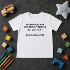 Top He WHO Does Not Lick The Clit Should Not Get To Hit (Coochielations 169) Kids T-Shirt
