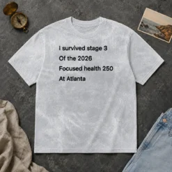 Top I Survived Stage 3 Of The 2026 Focused Health 250 At Atlanta Washed T-Shirt