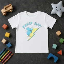 Awesome Hot Koya BT21 Power Nap Lightning Bolt Sleeping Kids T-Shirt