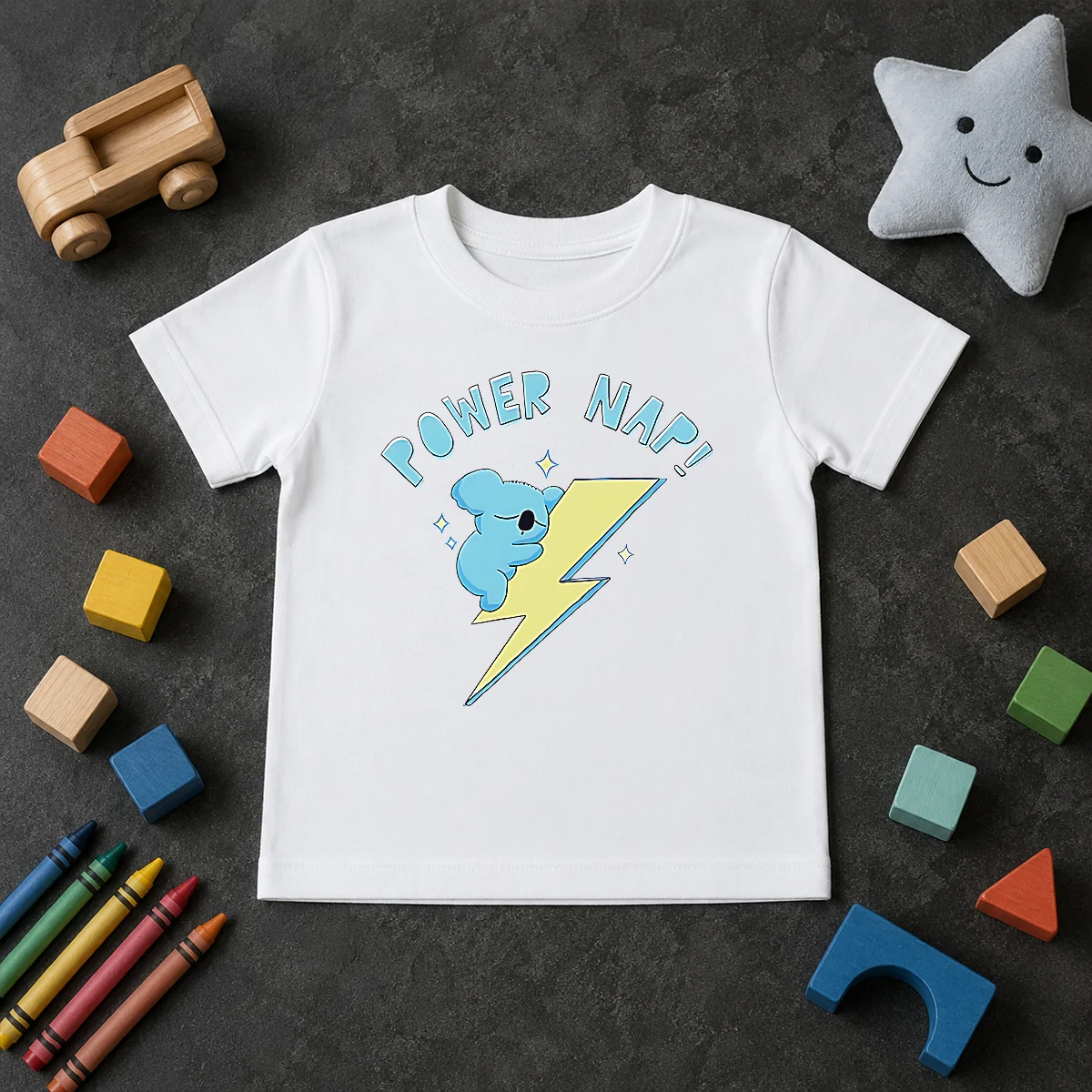 Awesome Hot Koya BT21 Power Nap Lightning Bolt Sleeping Kids T Shirt Awesome Hot Koya BT21 Power Nap Lightning Bolt Sleeping Kids T-Shirt