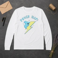 Awesome Hot Koya BT21 Power Nap Lightning Bolt Sleeping Long Sleeve Shirt