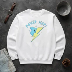 Awesome Hot Koya BT21 Power Nap Lightning Bolt Sleeping Sweater