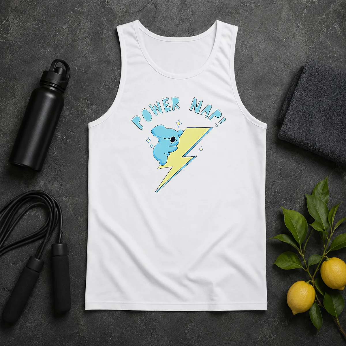 Awesome Hot Koya BT21 Power Nap Lightning Bolt Sleeping Tank Top Awesome Hot Koya BT21 Power Nap Lightning Bolt Sleeping Tank Top