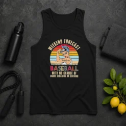 Awesome Pretty Baseball Mom Weekend Forecast With No Chance Of House Cleaning Or Cooking Tank Top