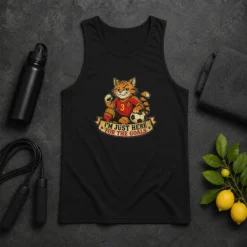 Awesome Spanish Soccer Cat Meme Im Just Here For The Goals Retro Dis Tank Top