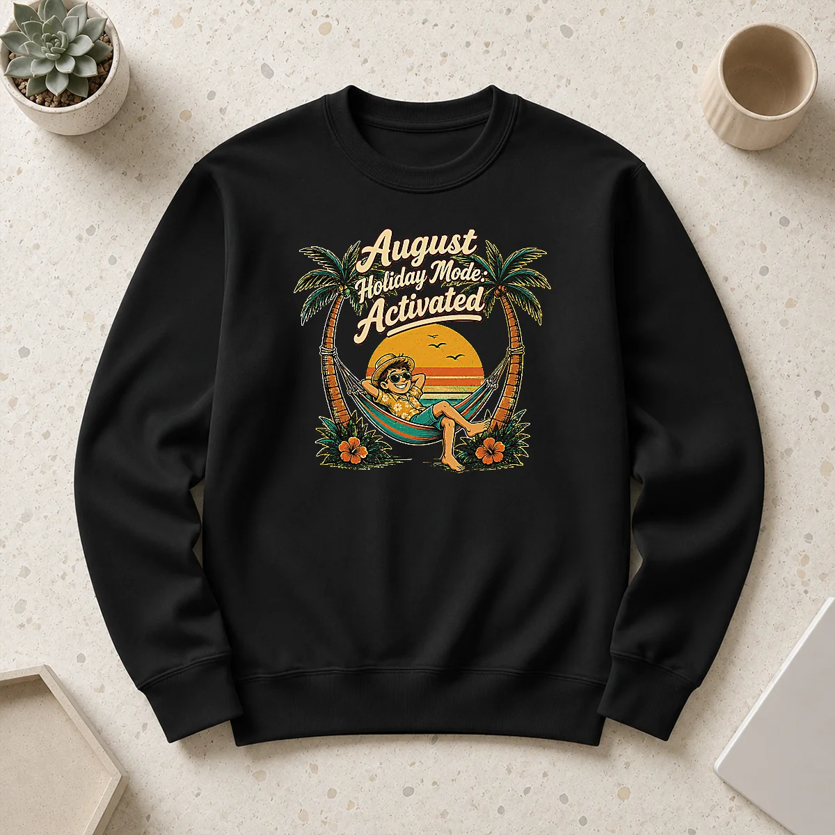 Funny August Holiday Vintage Vacation Mode Sweater Funny August Holiday Vintage Vacation Mode Sweater