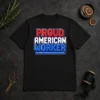 Funny Awesome Labour Day Proud American Worker Pixel