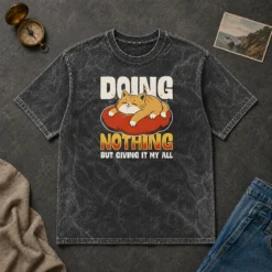 Funny Nice Giving It My All Washed T-Shirt