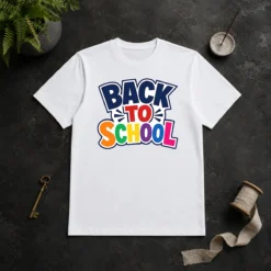 Funny Pretty Retro Distressed Back To School Typography