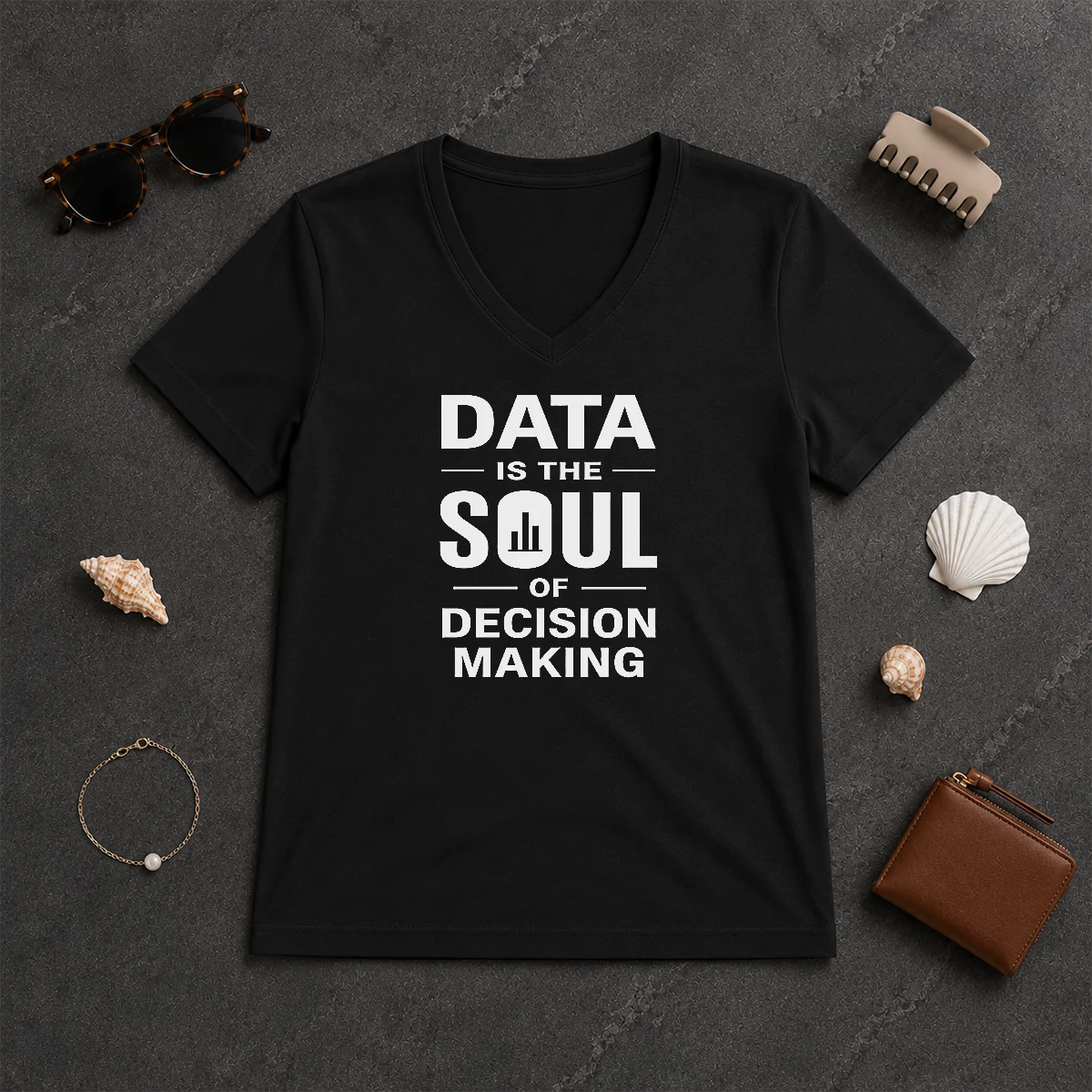 Happy Good Data Is The Soul V-Neck Shirt Happy Good Data Is The Soul V-Neck Shirt