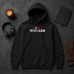 Happy Nice I Love Whales Hoodie