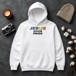 Hot Awesome Jesus Over Pride Hoodie