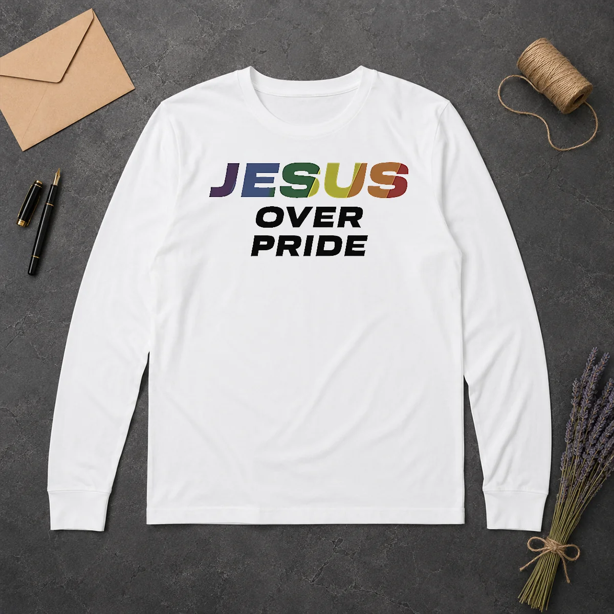 Hot Awesome Jesus Over Pride Long Sleeve Shirt Hot Awesome Jesus Over Pride Long Sleeve Shirt