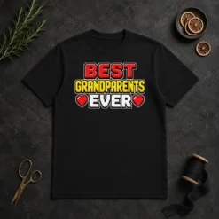 Hot Good Best Grandparents Ever Pixel Heartfelt