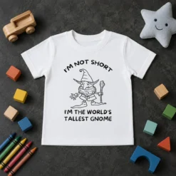 Hot Good I'M Not Short I'M The World'S Tallest Gnome Kids T-Shirt