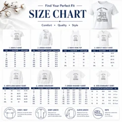 Size chart for Hot Good I'M Not Short I'M The World'S Tallest Gnome with measurements in inches and cm to help choose the right fit