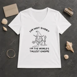 Hot Good I'M Not Short I'M The World'S Tallest Gnome V-Neck Shirt