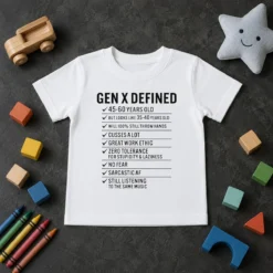 Hot Nice Gen Defined 45 60 Years Old Kids T-Shirt
