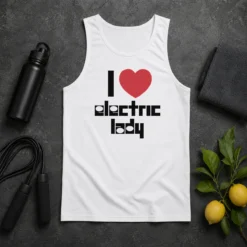 Hot Nice I Love Electric Lady Jimi Hendrix Rock Music Tank Top
