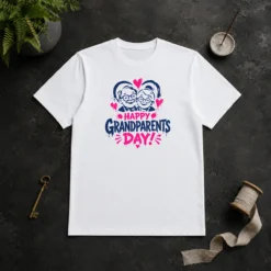 Hot Premium Happy Grandparents Day Grunge Paint Splatter Heart
