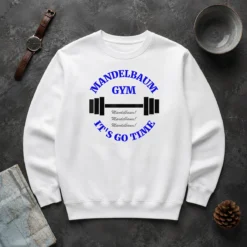 Hot Pretty Mandelbaum Gym It'S Go Time Seinfeld Fitness Sweater