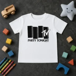 Nice Funny MTV Party Tonight 1981 Music Television Kids T-Shirt