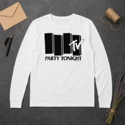 Nice Funny MTV Party Tonight 1981 Music Television Long Sleeve Shirt