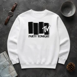Nice Funny MTV Party Tonight 1981 Music Television Sweater