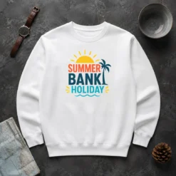 Nice Hot Minimalist Flat Summer Bank Holiday Sun Palm Wave Sweater