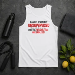 Nice Original I Am Currently Unsupervised I Know It Freaks Me Out Too Tank Top