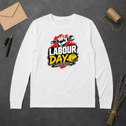 Nice Pretty Labour Day Fist Wrench Building Futures Grunge Long Sleeve Shirt