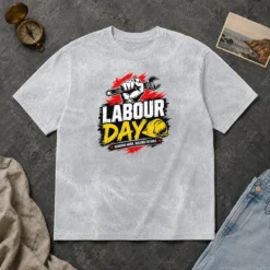 Nice Pretty Labour Day Fist Wrench Building Futures Grunge Washed T-Shirt