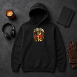 Nice Spanish Soccer Cat Champion Tattoo Hoodie
