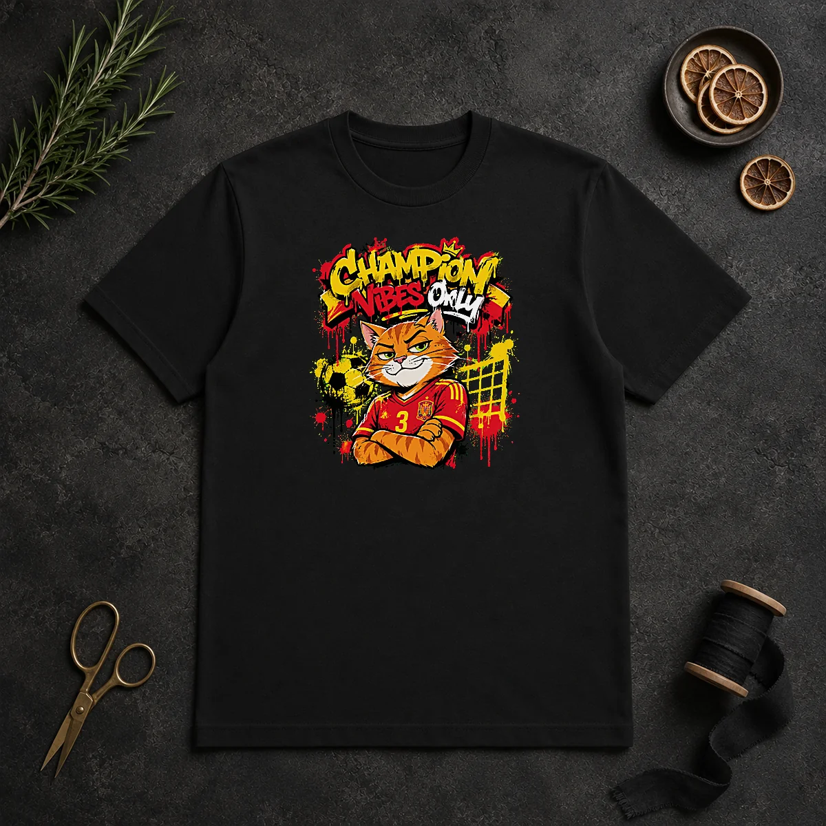 Nice Spanish Soccer Cat Champion Vibes Shirt Nice Spanish Soccer Cat Champion Vibes Shirt