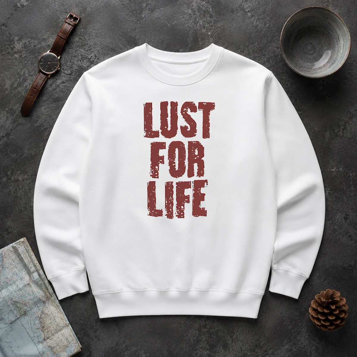 Nice Top Lust For Life Distressed Iggy Pop Music Sweater Nice Top Lust For Life Distressed Iggy Pop Music Sweater