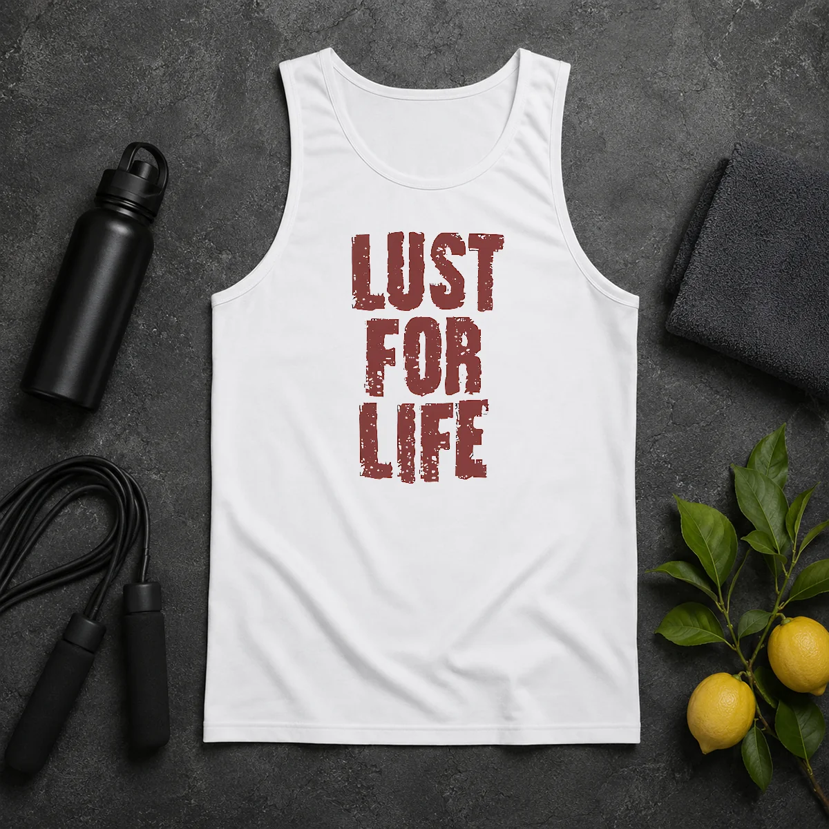 Nice Top Lust For Life Distressed Iggy Pop Music Tank Top Nice Top Lust For Life Distressed Iggy Pop Music Tank Top