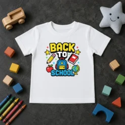 Official Hot Grunge Paint Drip Back To School Pink Black Kids T-Shirt