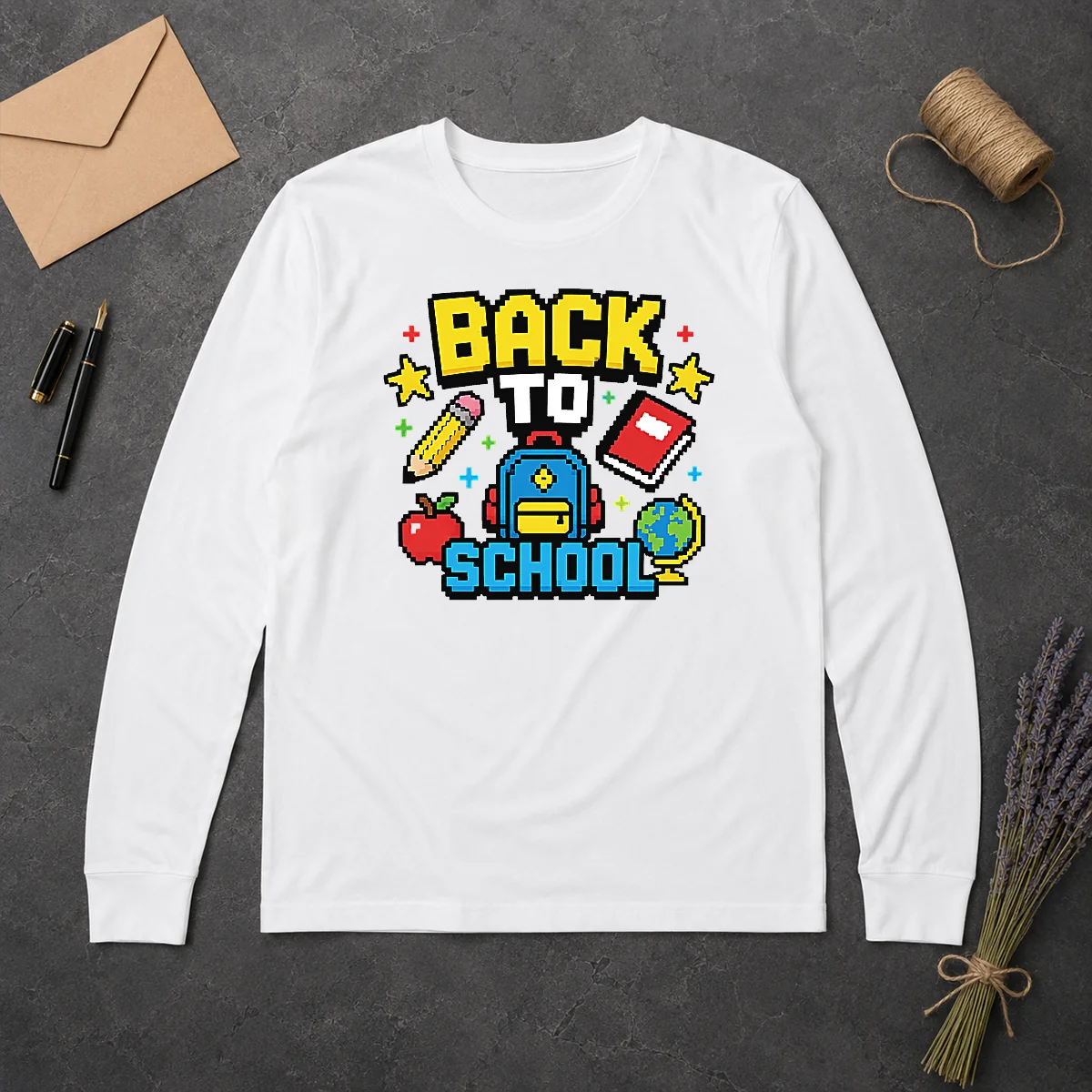 official-hot-grunge-paint-drip-back-to-school-pink-black-long-sleeve-shirt