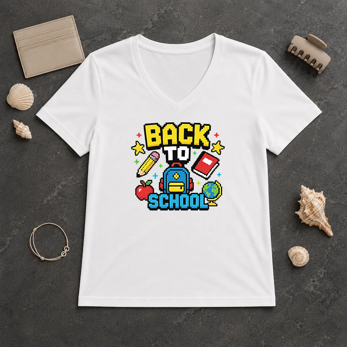 Official Hot Grunge Paint Drip Back V-Neck Shirt Official Hot Grunge Paint Drip Back V-Neck Shirt