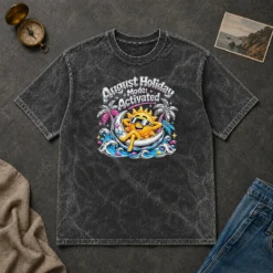 Original August Holiday Y2K For Summer Vibes Washed T-Shirt
